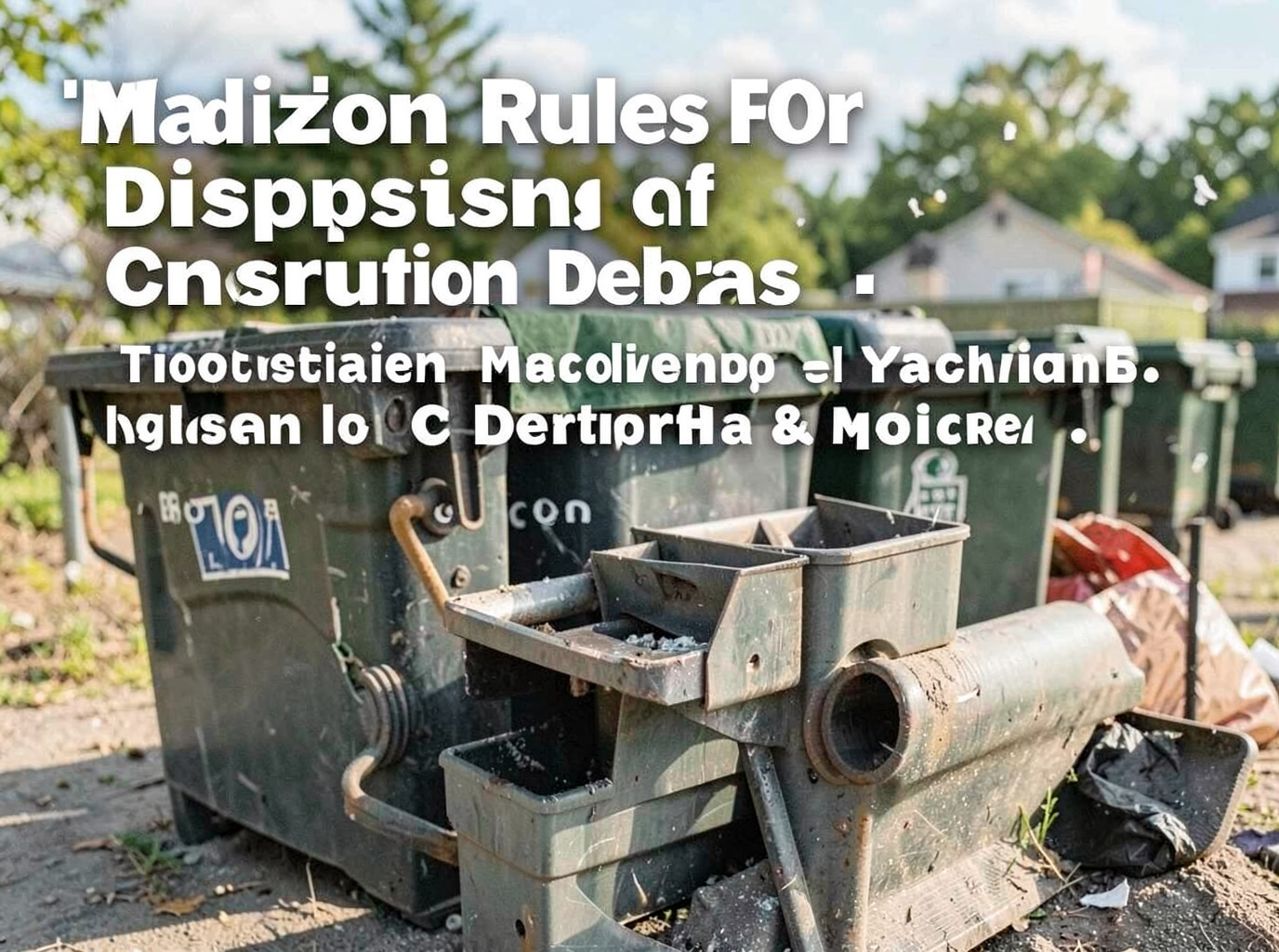 Madison Rules For Disposing Of Construction Debris